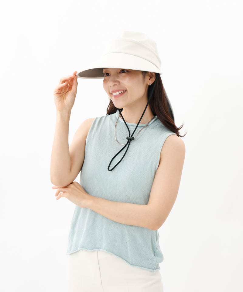 【WEB限定】サマーシールド　ジョッキーバイザーハット
