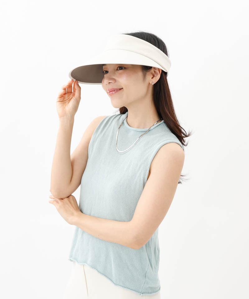 【WEB限定】サマーシールド　ジョッキーバイザーハット
