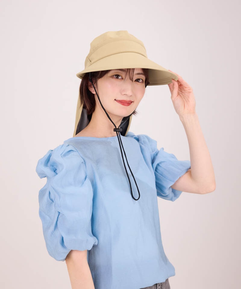 【WEB限定】サマーシールド　ジョッキーバイザーハット