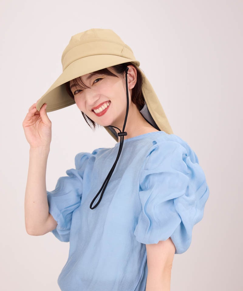 【WEB限定】サマーシールド　ジョッキーバイザーハット