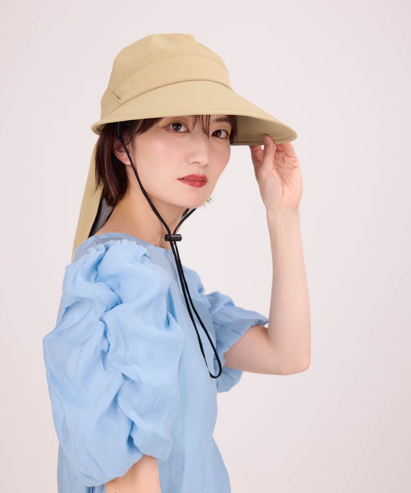 【WEB限定】サマーシールド　ジョッキーバイザーハット