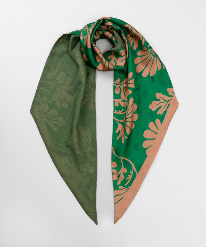 LANVIN en Bleu （ランバン オン ブルー）】シルク×ウールプリント