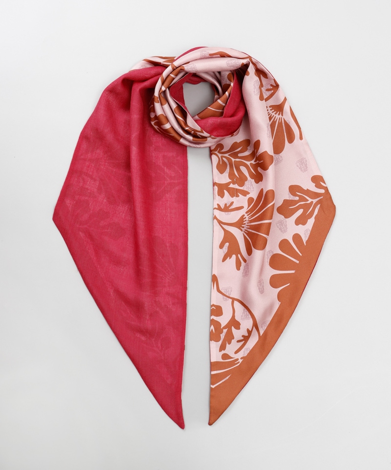 LANVIN en Bleu （ランバン オン ブルー）】シルク×ウールプリント