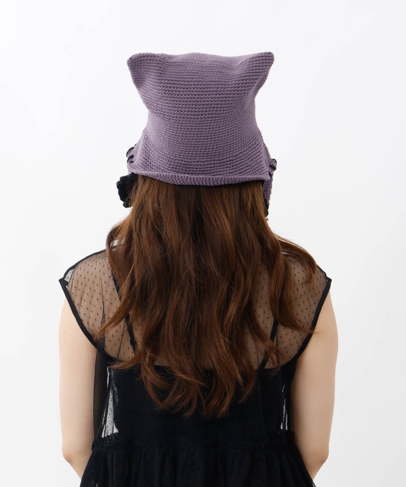 【 ANNA SUI（アナ スイ）】ネコ耳ボンネットハット