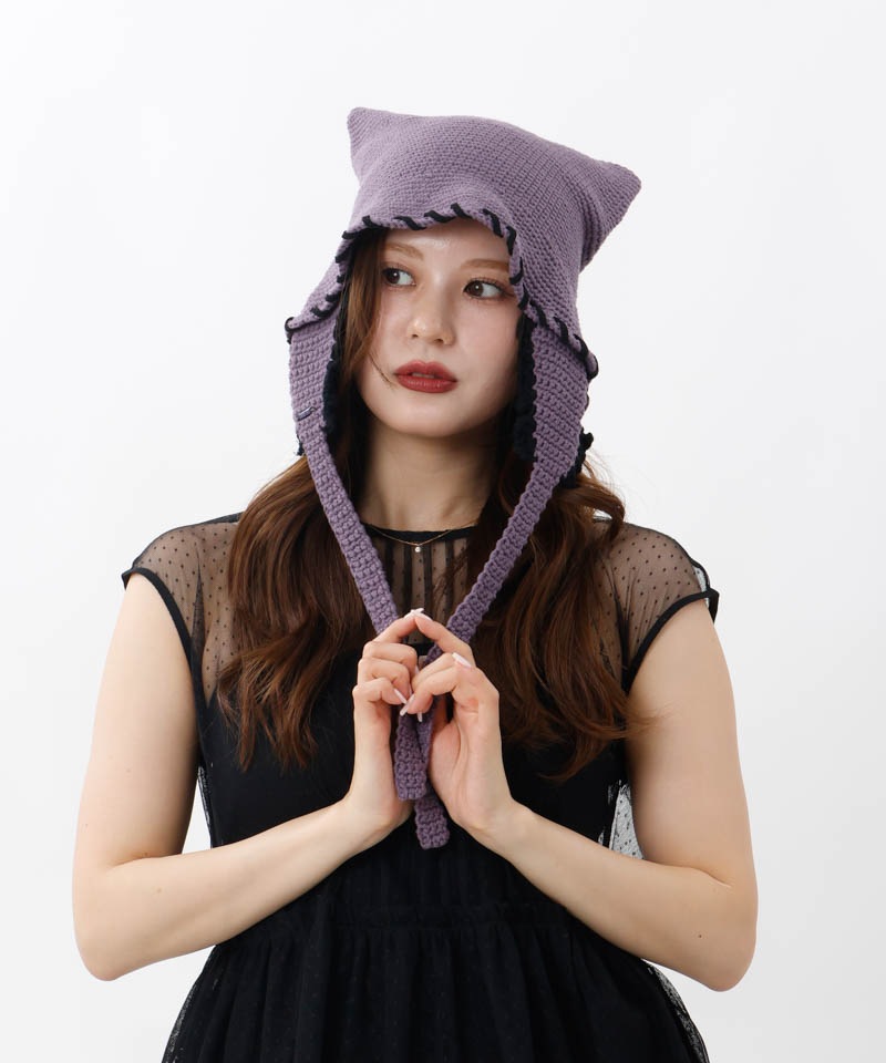 【 ANNA SUI（アナ スイ）】ネコ耳ボンネットハット