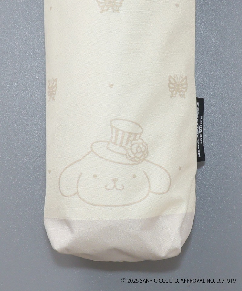 【 ANNA SUI（アナ スイ）】ANNA SUI x ポムポムプリン 晴雨兼用折りたたみ傘 (バイカラー・ポムポムプリン)