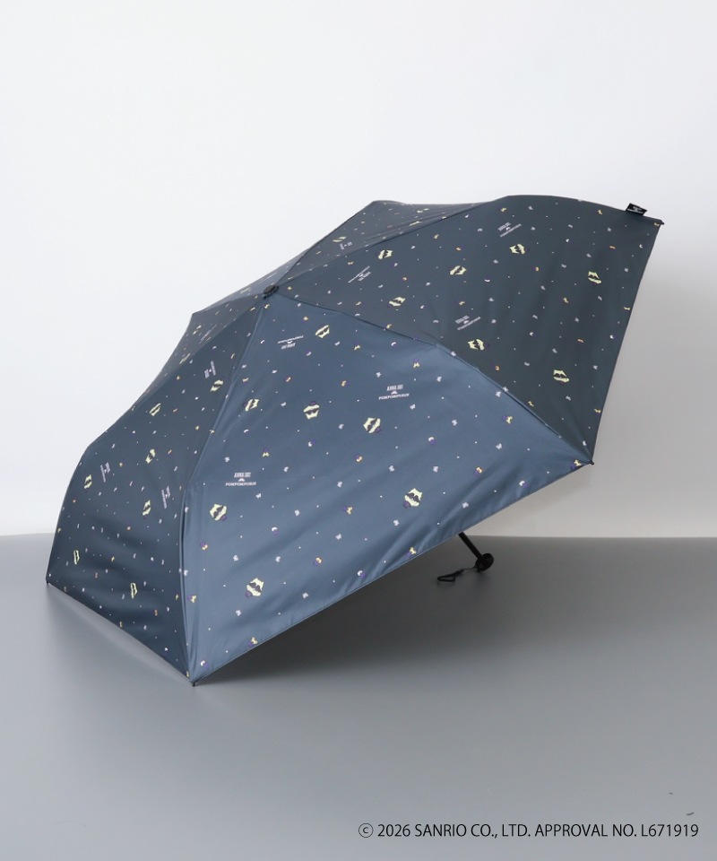 【 ANNA SUI（アナ スイ）】ANNA SUI x ポムポムプリン 晴雨兼用折りたたみ傘 (ポムポムプリンとお友だち)