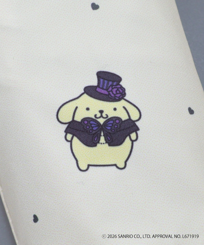 【 ANNA SUI（アナ スイ）】ANNA SUI x ポムポムプリン 晴雨兼用折りたたみ傘 (ポムポムプリンとお友だち)