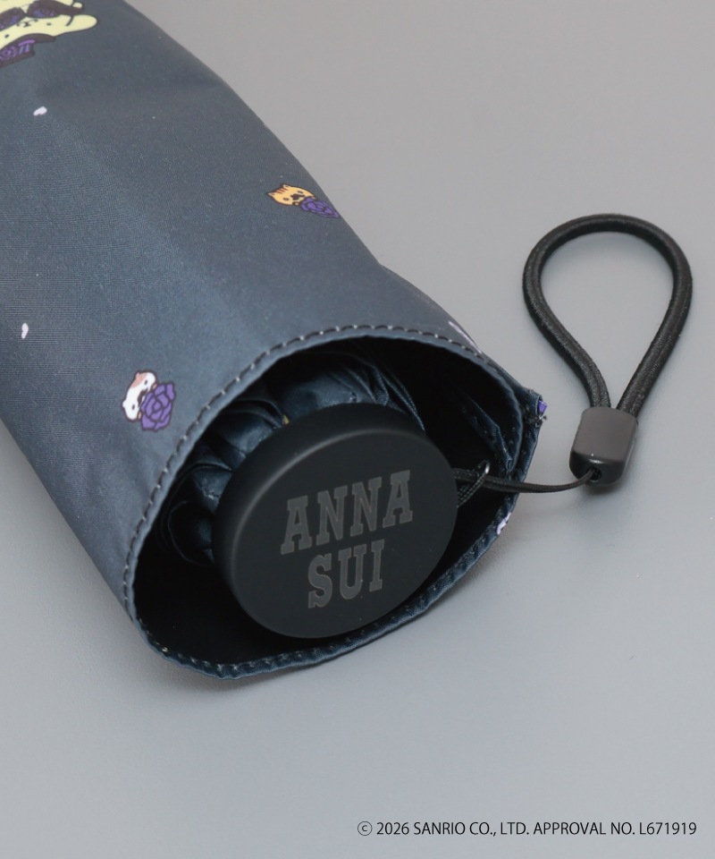 【 ANNA SUI（アナ スイ）】ANNA SUI x ポムポムプリン 晴雨兼用折りたたみ傘 (ポムポムプリンとお友だち)