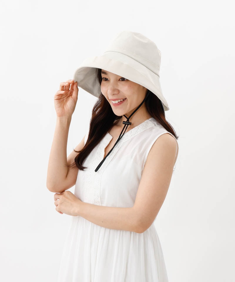 【WEB限定】サマーシールド　エッジアップ広つばハット