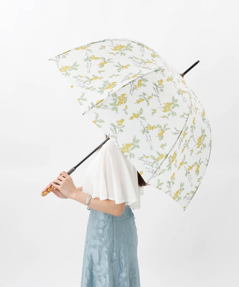 【 JILL STUART（ジル スチュアート）】金木犀プリント雨傘(長傘)