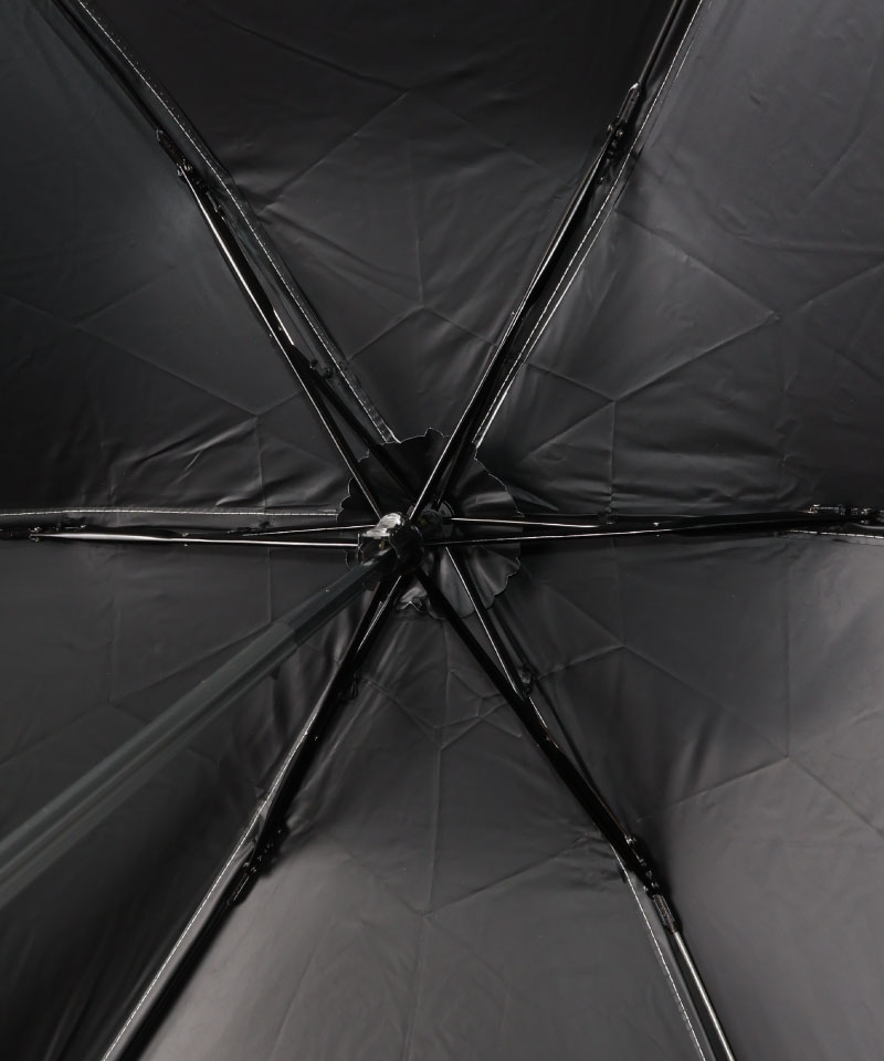 【 クリエイターズ マーケット 】 大江 由佳　coco  -white × mocha sun&rain folding umbrella-（晴雨兼用傘）受注生産品