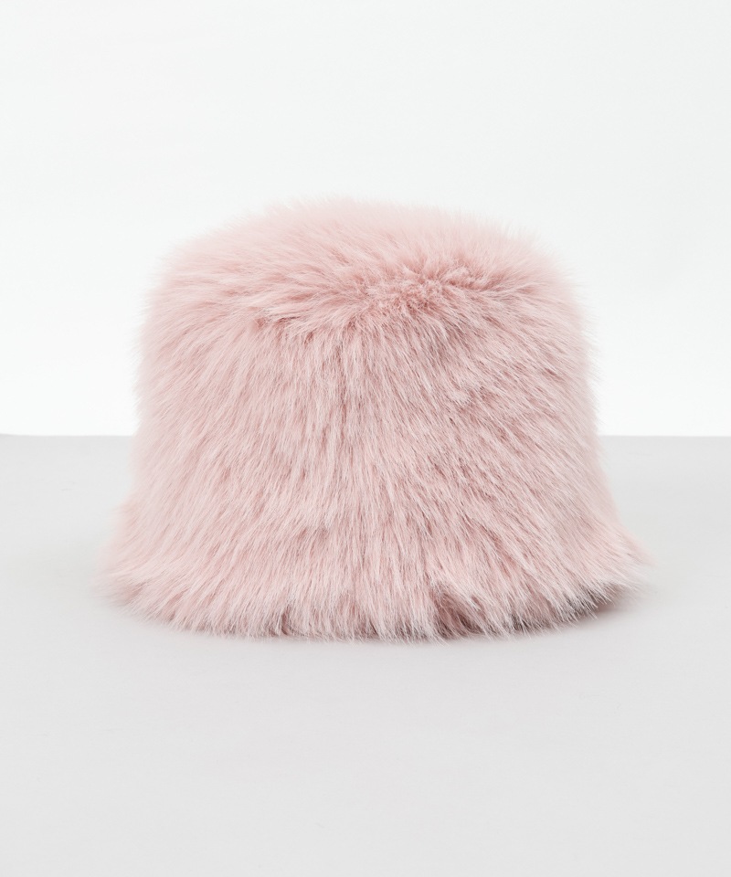 【 ANNA SUI（アナ スイ）】エコファーワッペン付きクロッシェハット