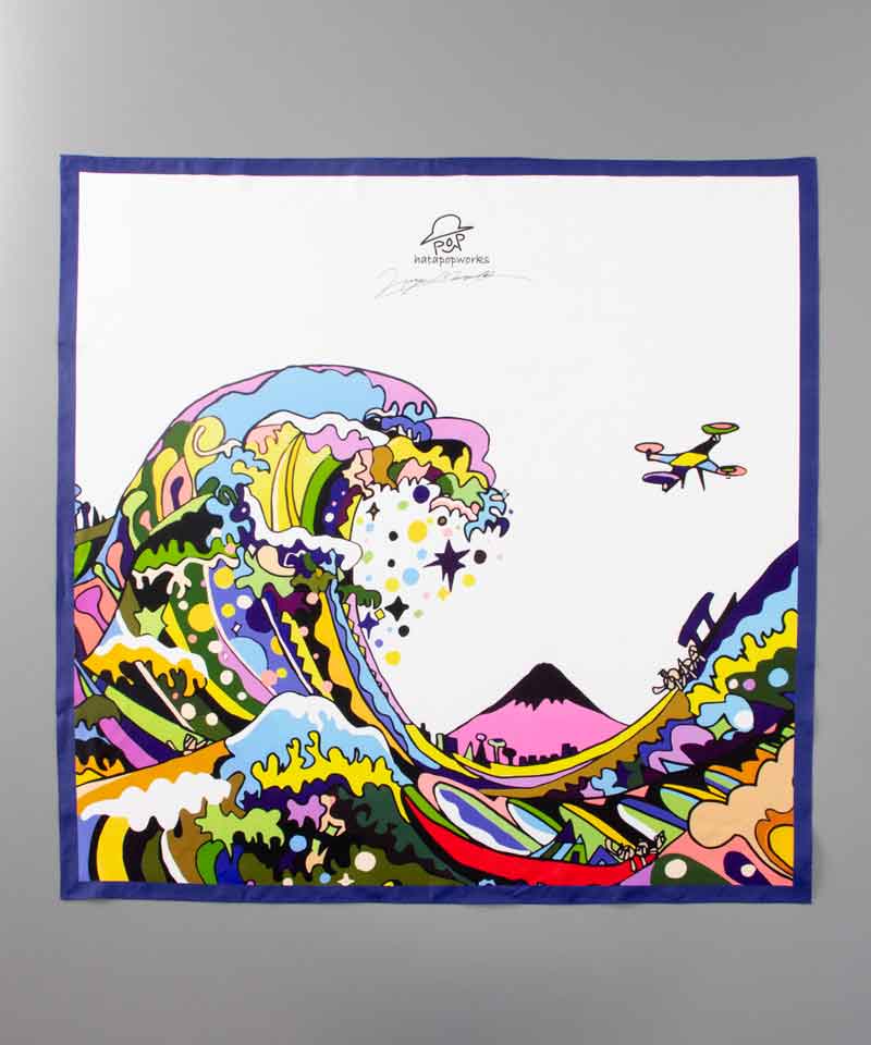 クリエイターズ コラボ 】ハタヤマ マサオ（スクエアスカーフ） 受注