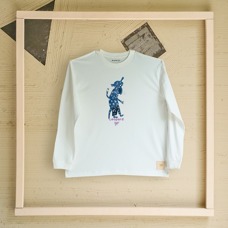 【 momiji 】 Long sleeve T the Art -Leopard-