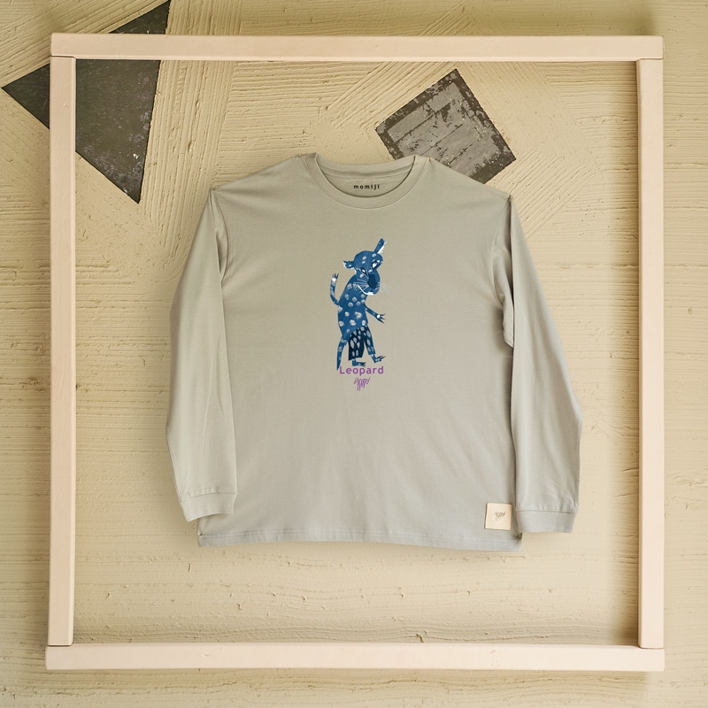 【 momiji 】 Long sleeve T the Art -Leopard-