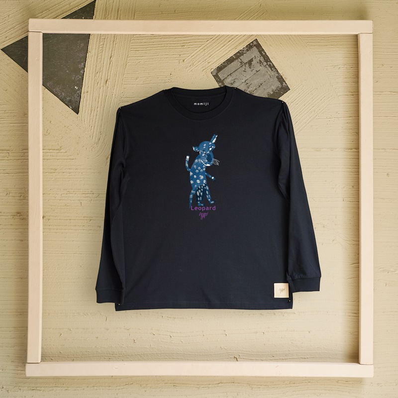 【 momiji 】 Long sleeve T the Art -Leopard-