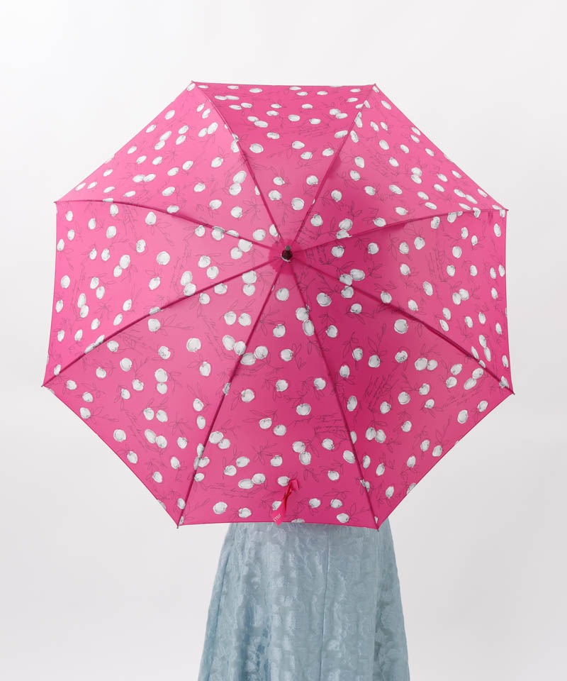 【 JILL STUART（ジル スチュアート）】アップルプリント雨傘(長傘)