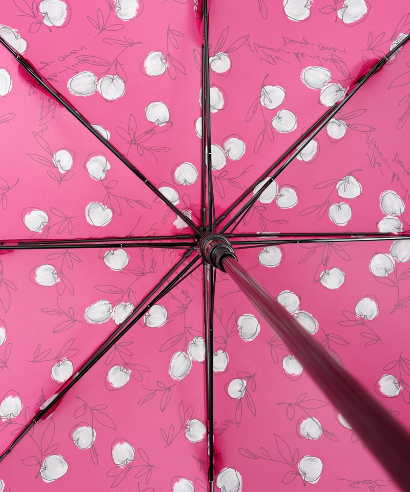 【 JILL STUART（ジル スチュアート）】アップルプリント雨傘(長傘)