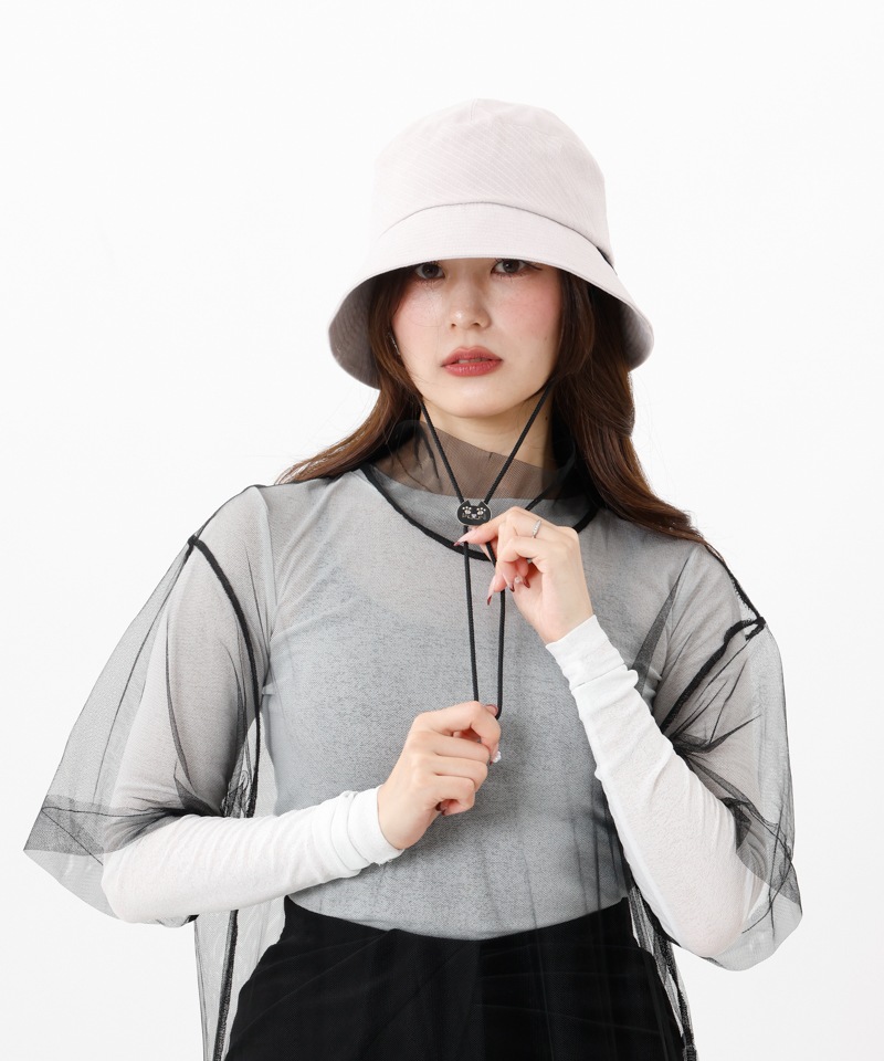 【 ANNA SUI（アナ スイ）】ドローコード付きステッチクロッシェハット