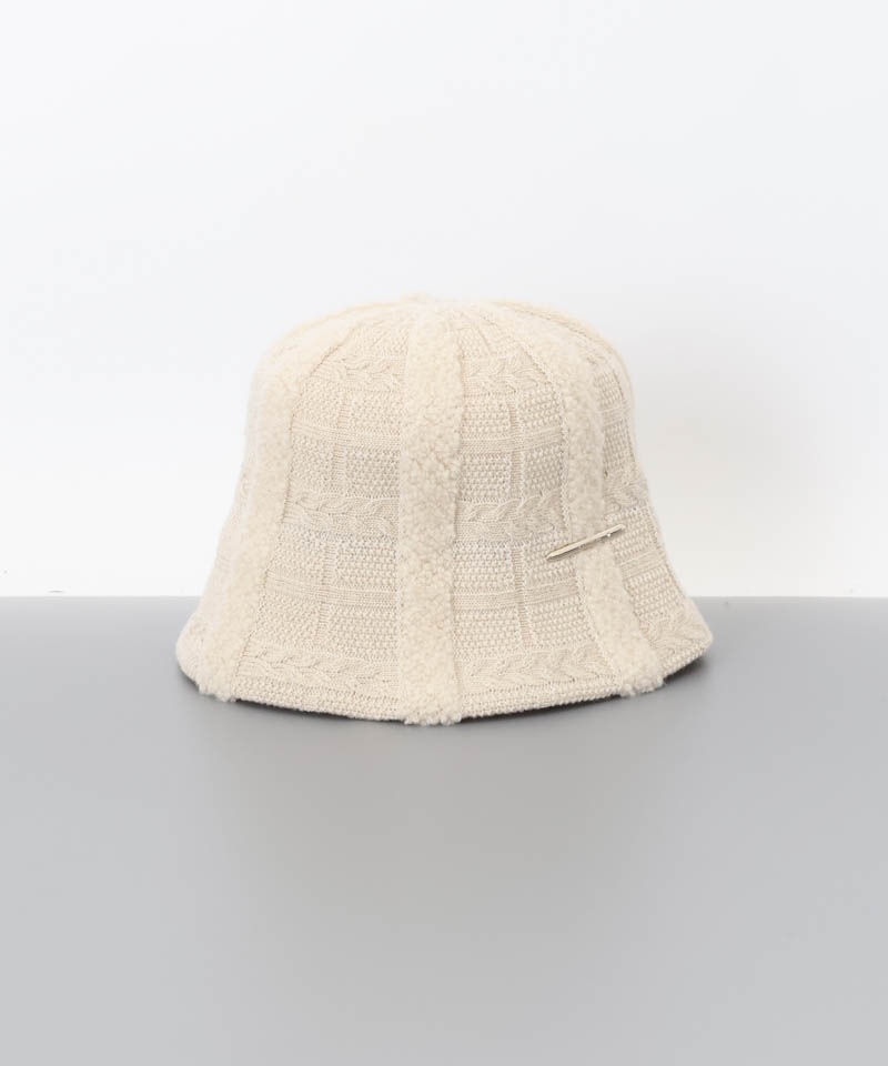 ANTEPRIMA（アンテプリマ）】チェック編みサーモクロッシェハット