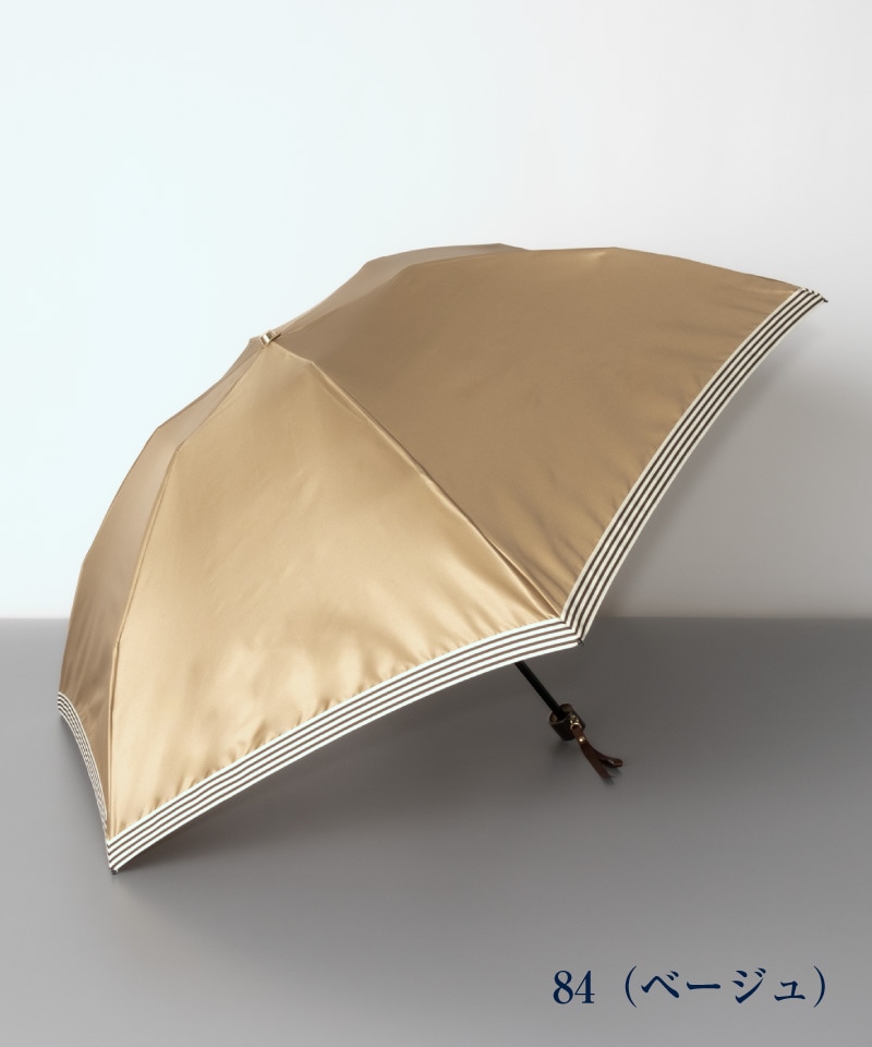 Beaurance （ビューランス）】グログランリボン雨傘（折りたたみ