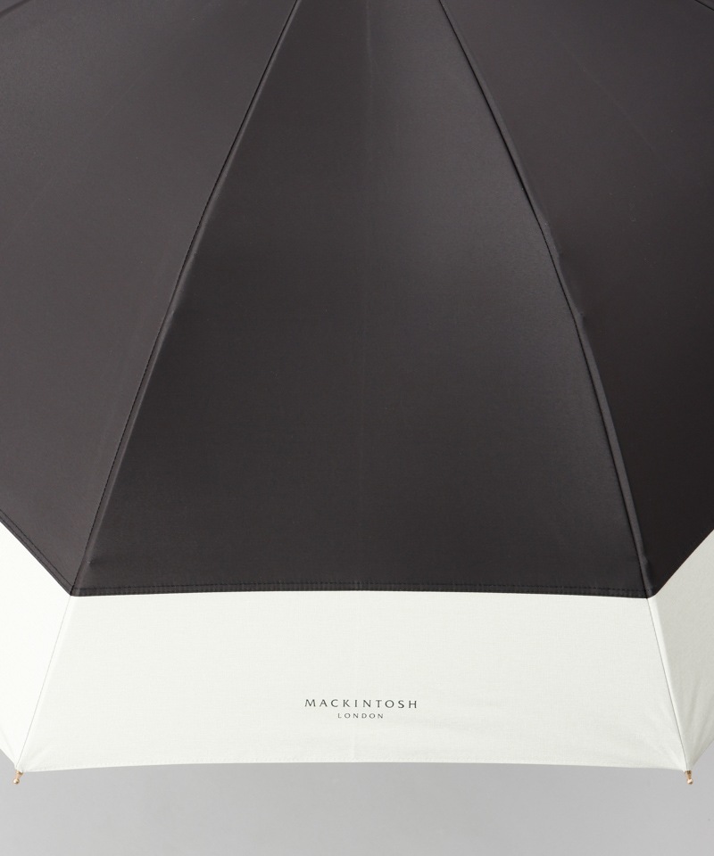 【MACKINTOSH LONDON（マッキントッシュ ロンドン）】天然風バイカラー切継ぎ晴雨兼用パラソル（長傘）