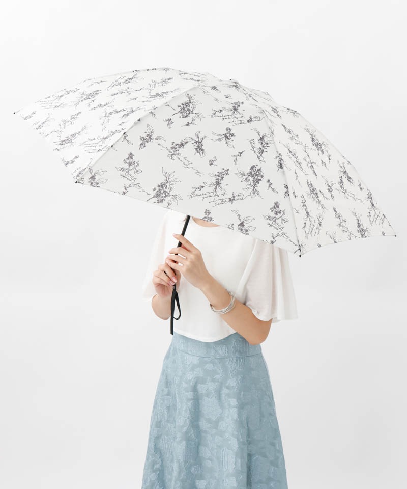 【 JILL STUART（ジル スチュアート）】金木犀プリント雨傘(折りたたみ)