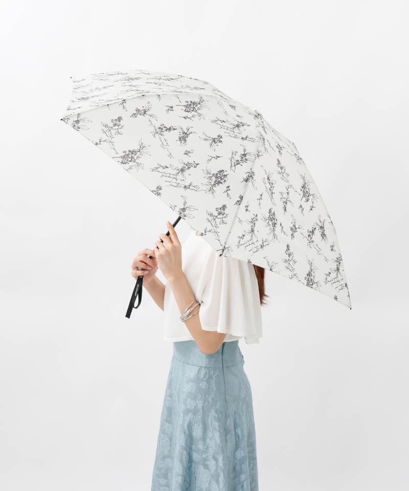 【 JILL STUART（ジル スチュアート）】金木犀プリント雨傘(折りたたみ)