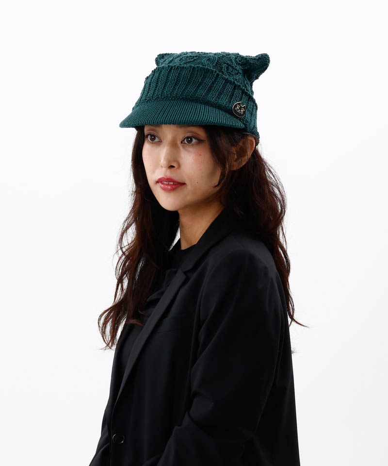 ANNA SUI（アナ スイ）】ネコ耳ニットキャップANNA SUI｜オーロラ