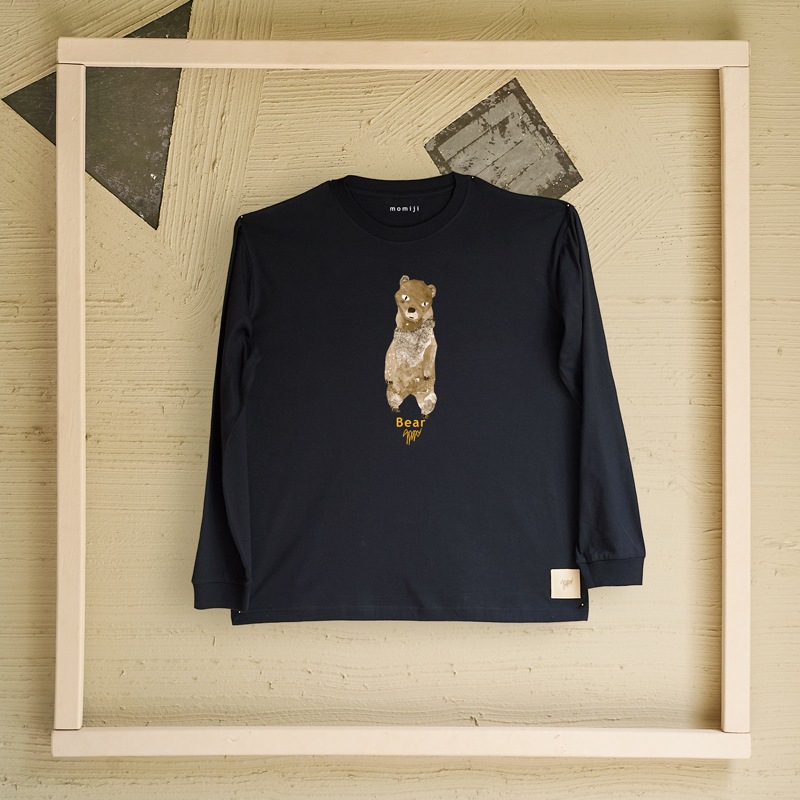 【 momiji 】 Long sleeve T the Art -Bear-