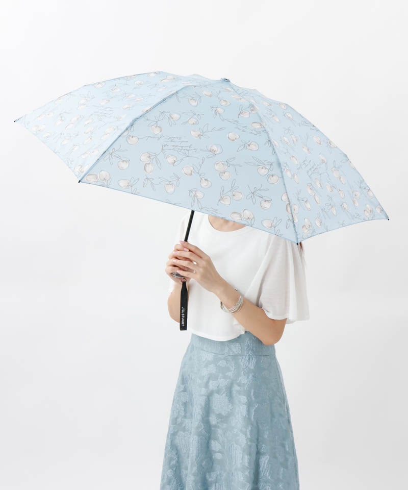 JILL STUART（ジル スチュアート）】アップルプリント雨傘(折りたたみ