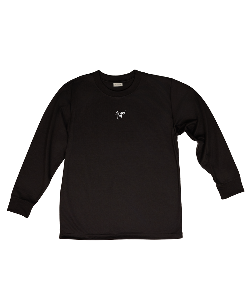 【 momiji  】 Long sleeve T the logo recycle polyester