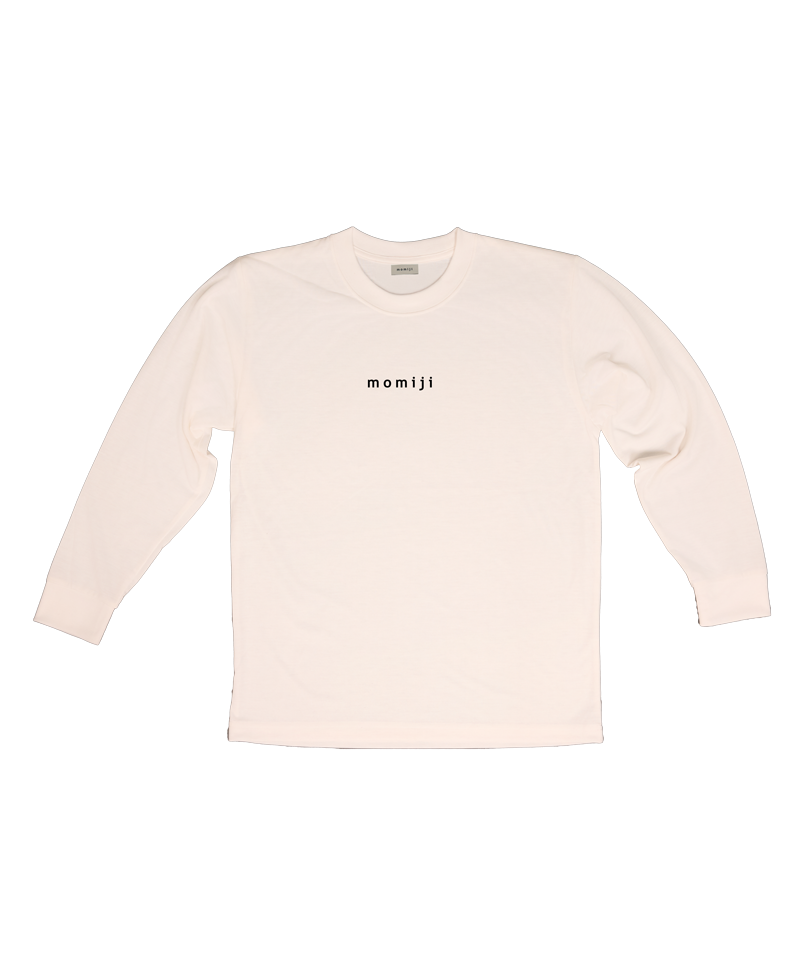 【 momiji  】 Long sleeve T the logo recycle polyester