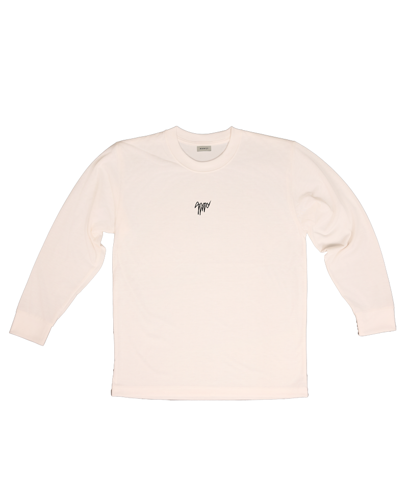 【 momiji  】 Long sleeve T the logo recycle polyester