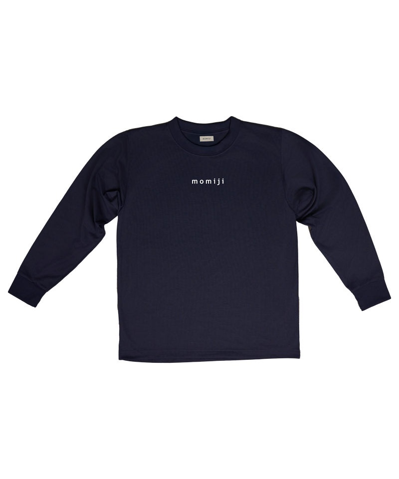 【 momiji  】 Long sleeve T the logo recycle polyester