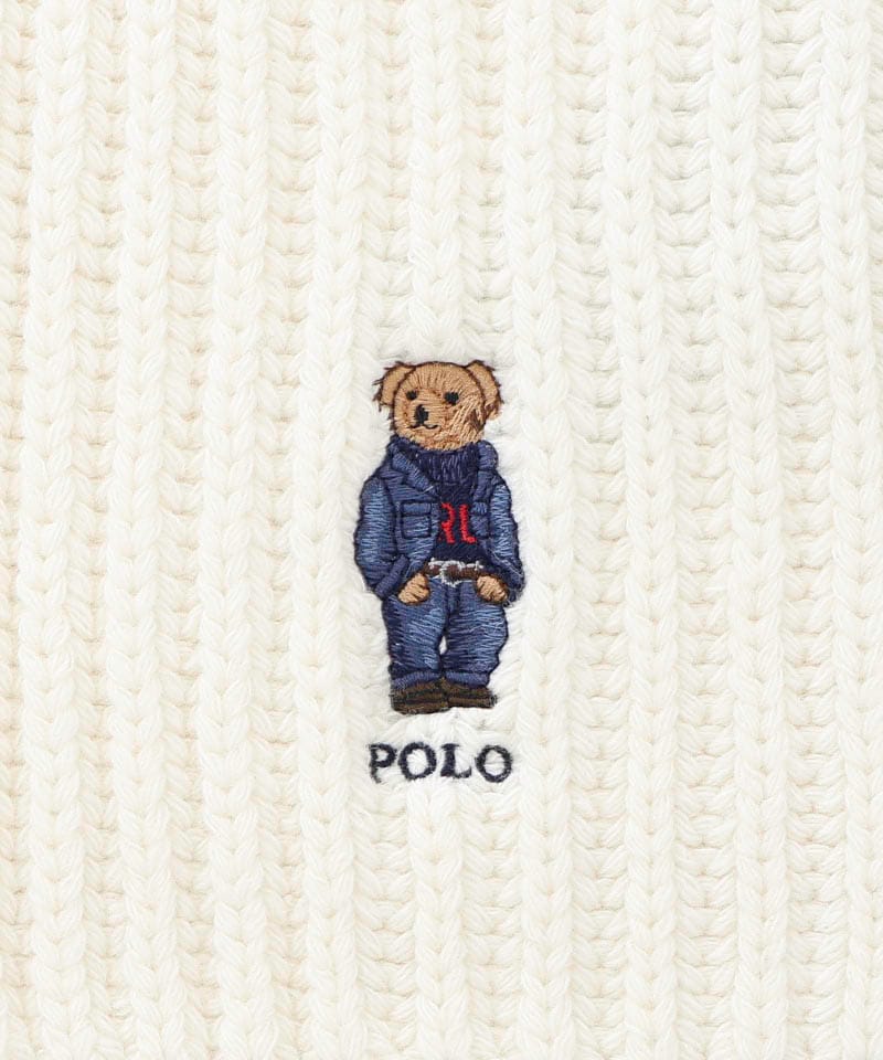 【 POLO RALPH LAUREN（ポロ ラルフ ローレン） 】 POLOベア ウールニットマフラー