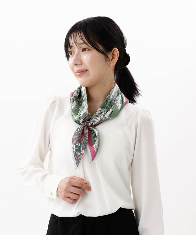 otona MUSE 12月号掲載【 Beaurance （ビューランス）】シルクツイルトライアングルスカーフ