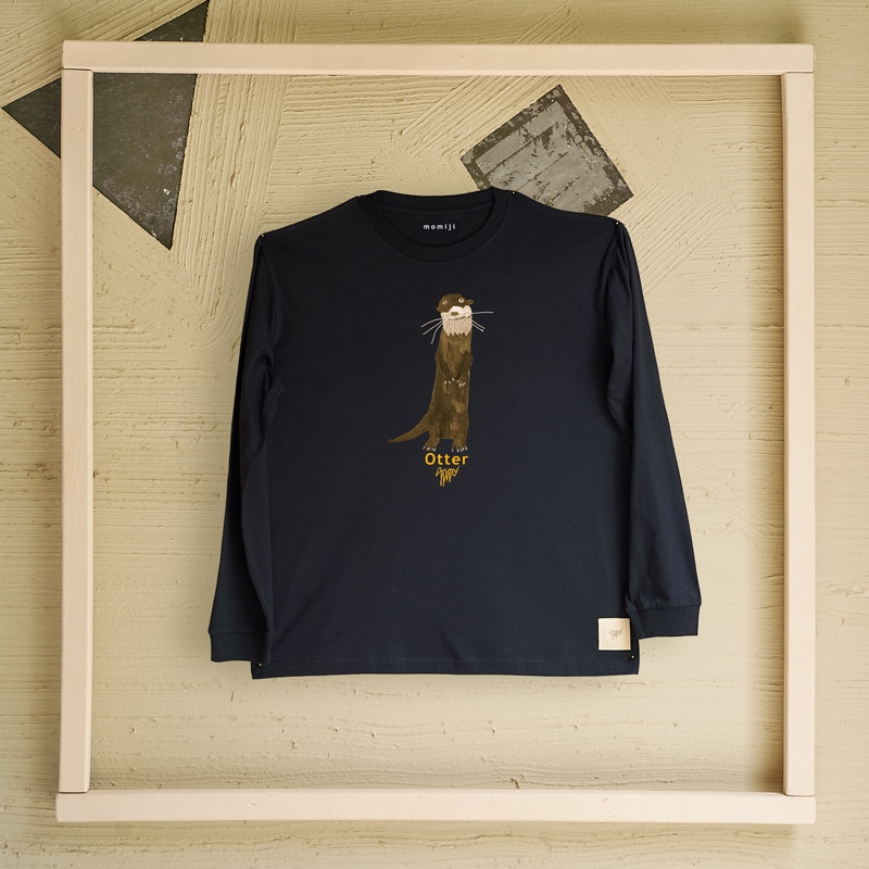 【 momiji 】 Long sleeve T the Art -Otter-