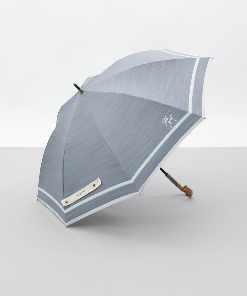 【 JILL STUART（ジル スチュアート）】先染めボーダー晴雨兼用傘(長傘)