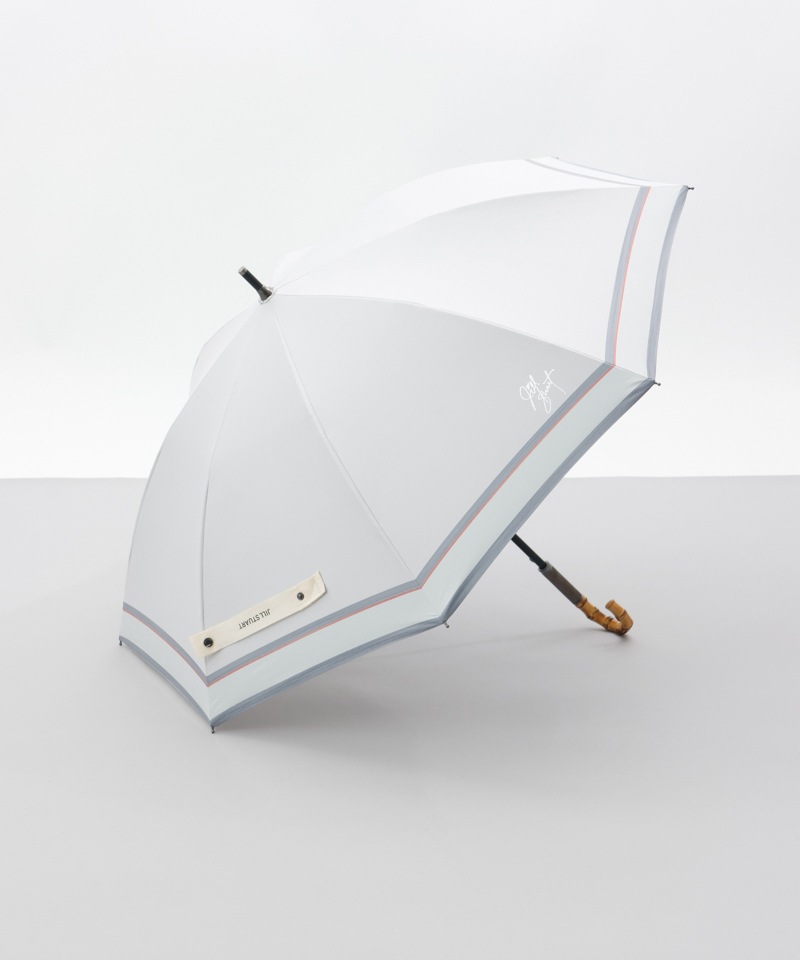 【 JILL STUART（ジル スチュアート）】先染めボーダー晴雨兼用傘(長傘)