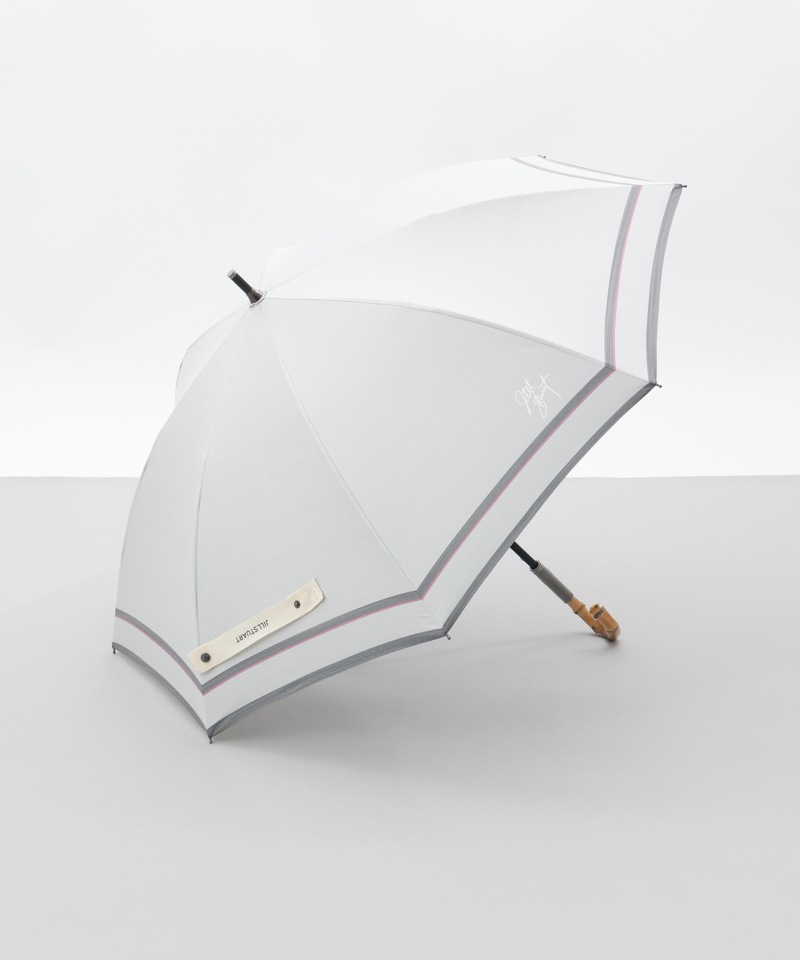 【 JILL STUART（ジル スチュアート）】先染めボーダー晴雨兼用傘(長傘)