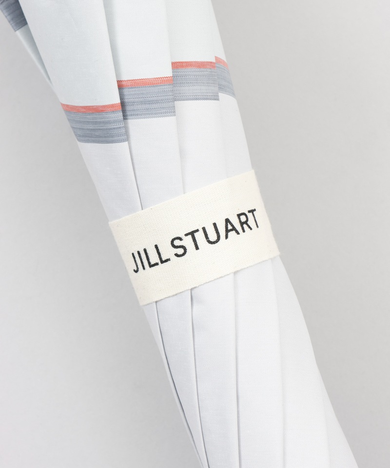 【 JILL STUART（ジル スチュアート）】先染めボーダー晴雨兼用傘(長傘)