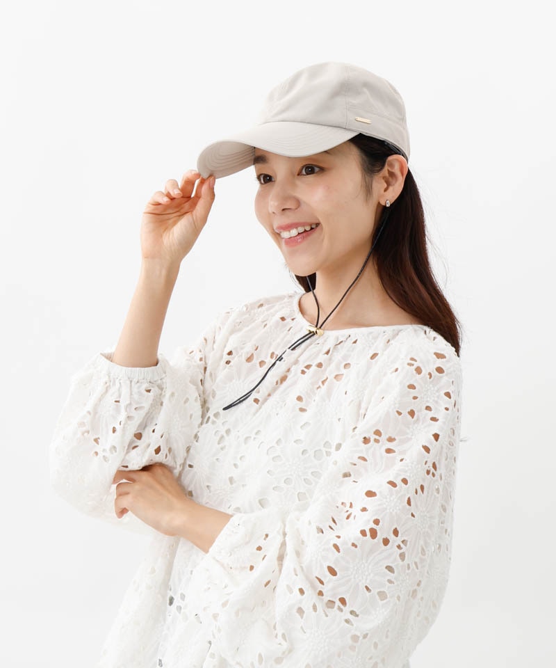 【 Beaurance （ビューランス）】サマーシールドタレ付きはっ水キャップ