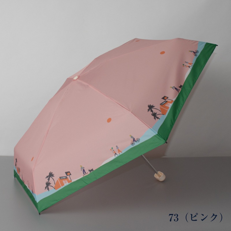 【 CHAMCHAM MARKET（チャムチャムマーケット）】 雨傘（折りたたみ・ミニ）