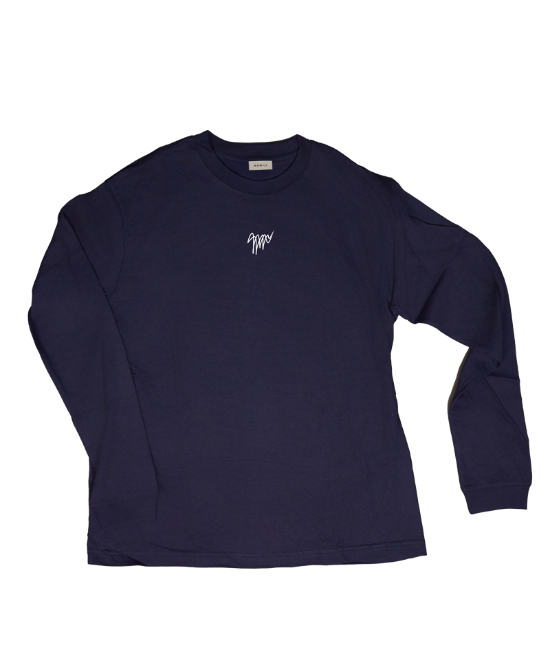 【 momiji 】 Long sleeve T the logo organic cotton