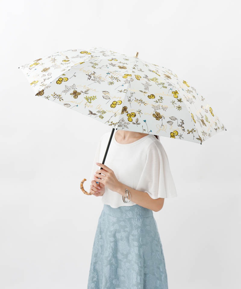 JILL STUART(ジル スチュアート)】ボタニカル箔プリント晴雨兼用傘 JILL STUART(ジル スチュアート)】ボタニカル箔プリント晴雨兼用傘