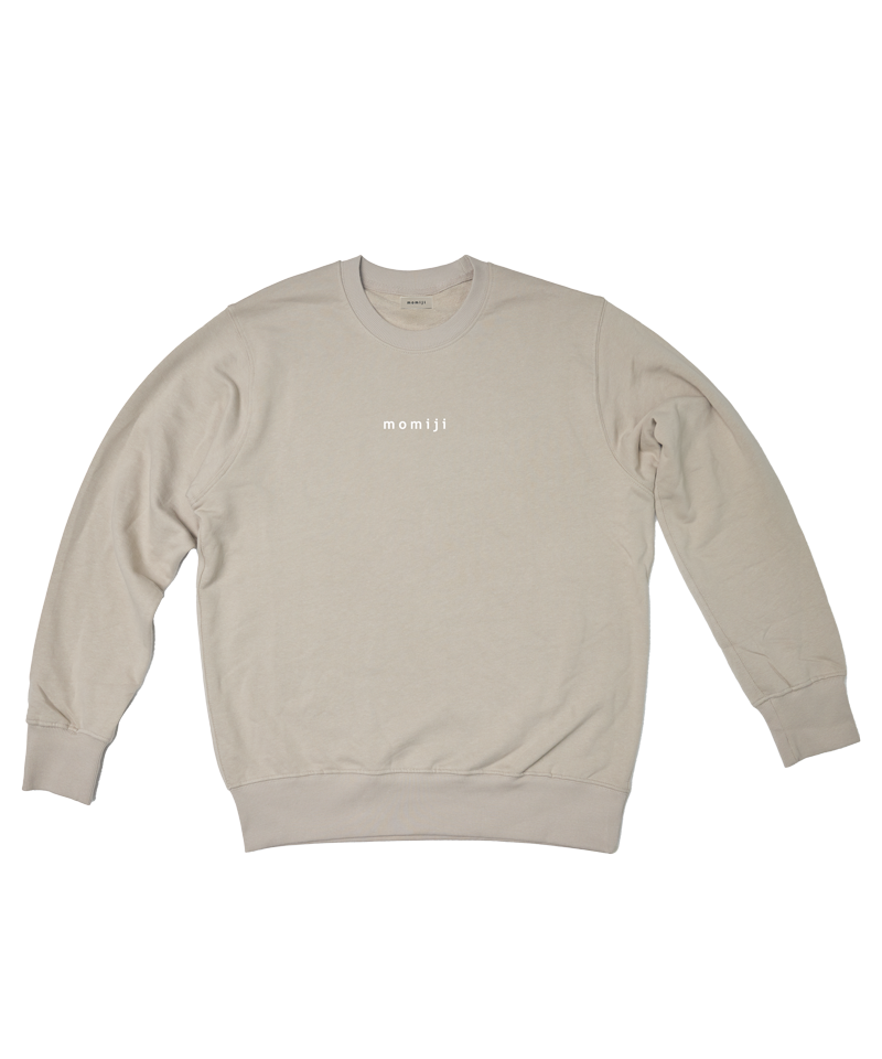 【 momiji 】 Sweat T the logo organic cotton