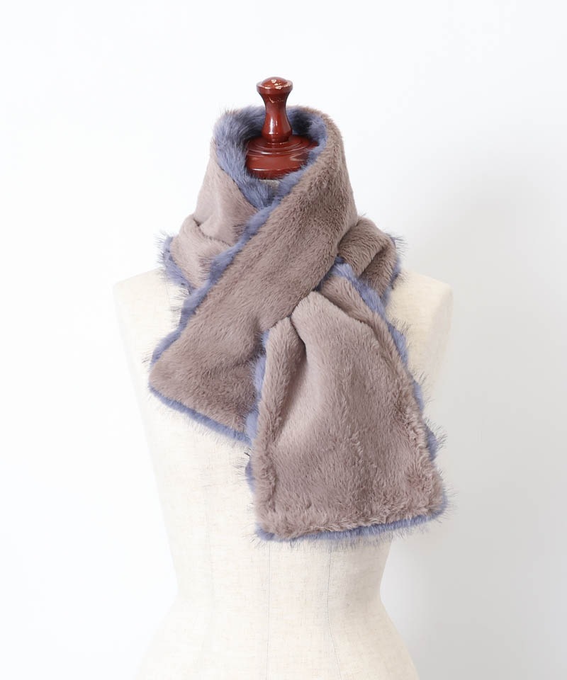 ANTEPRIMA（アンテプリマ）】エコファー差込みマフラー(WASH)ALL