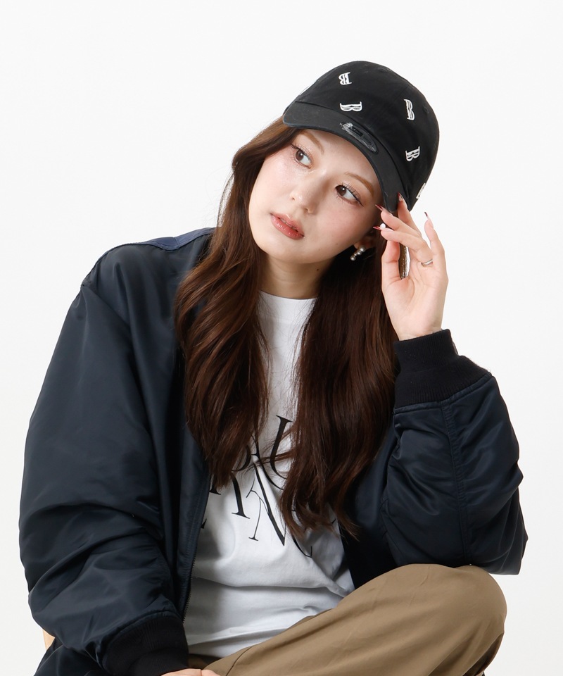 【 Beaurance （ビューランス）】NEW ERAコラボ　ランダムロゴ刺しゅう Casual Classic キャップ